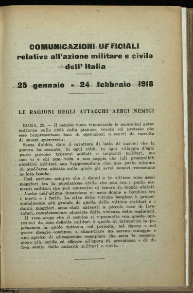 Il diario della nostra guerra : bollettini ufficiali dell'esercito e della marina